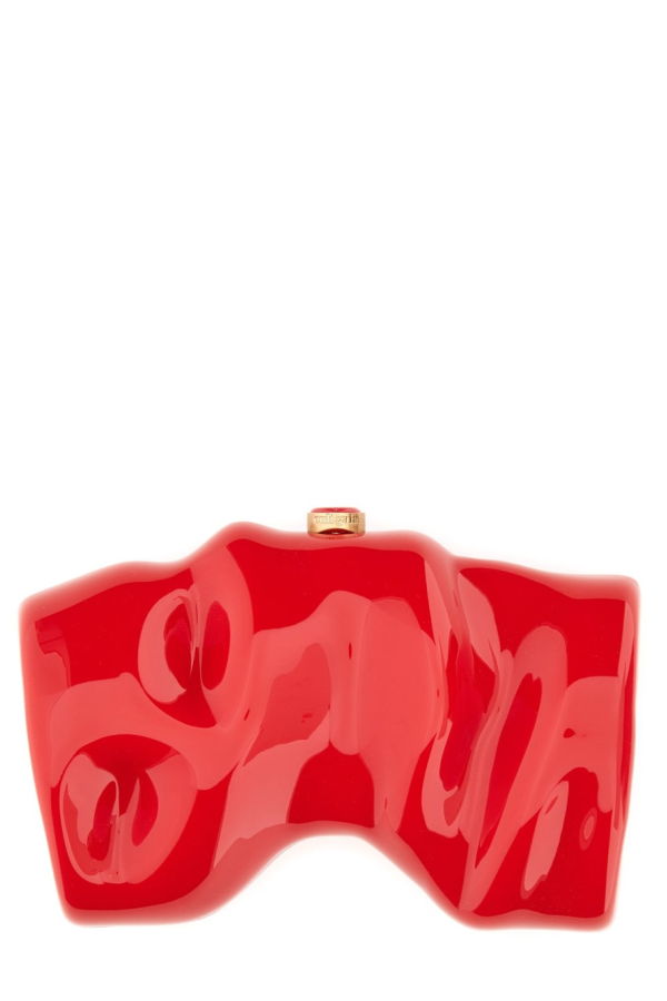 Cult Gaia Scrunch Clutch - Red
