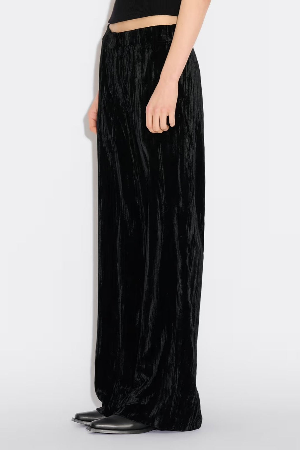 Holzweiler Cygnet Velvet Trouser - Black