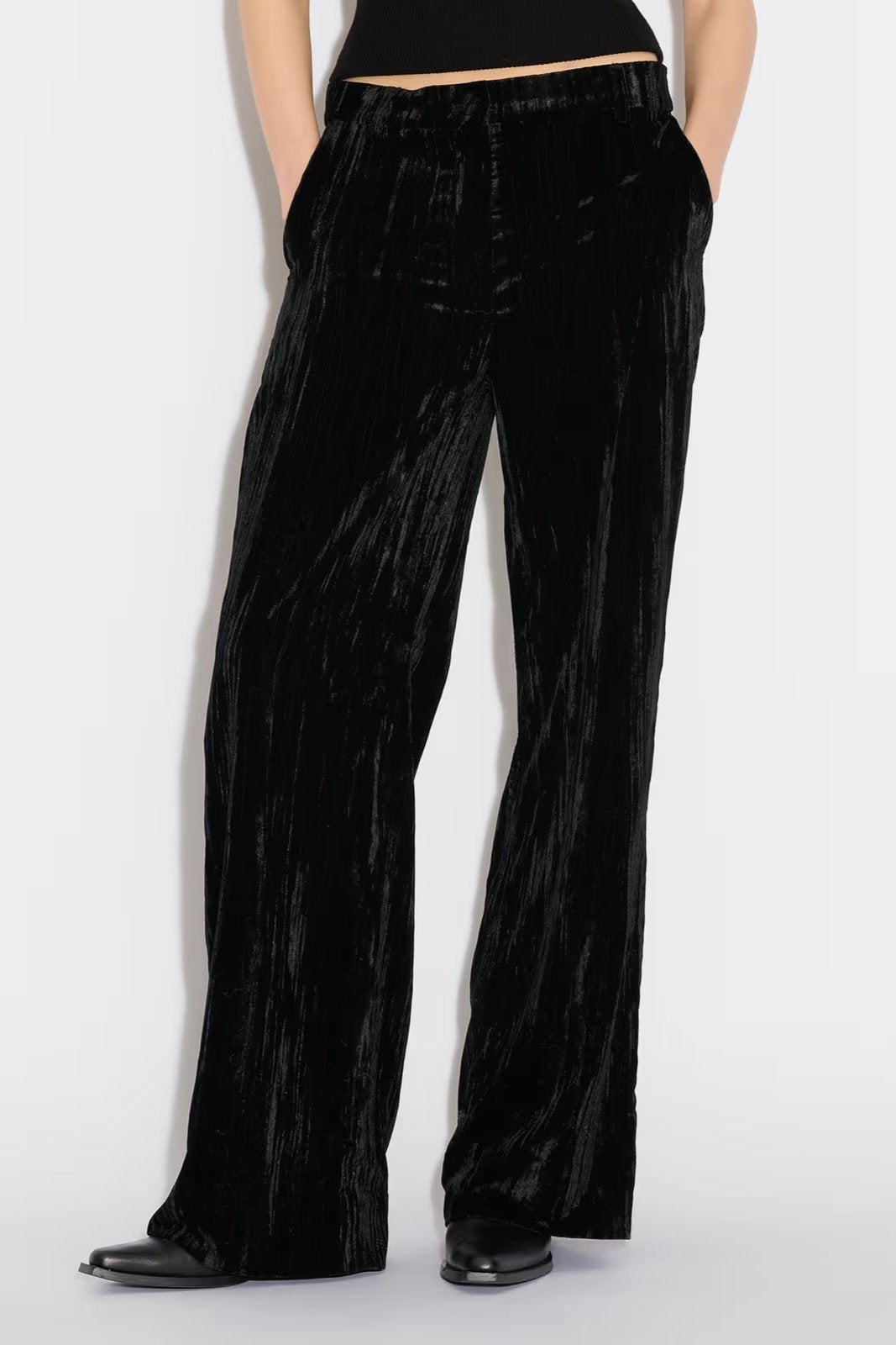 Holzweiler Cygnet Velvet Trouser - Black