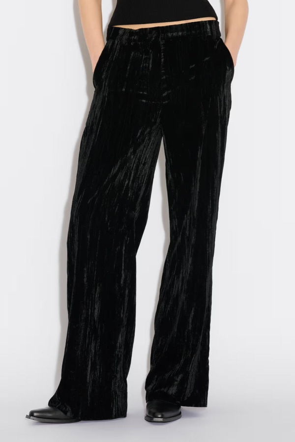 Holzweiler Cygnet Velvet Trouser - Black