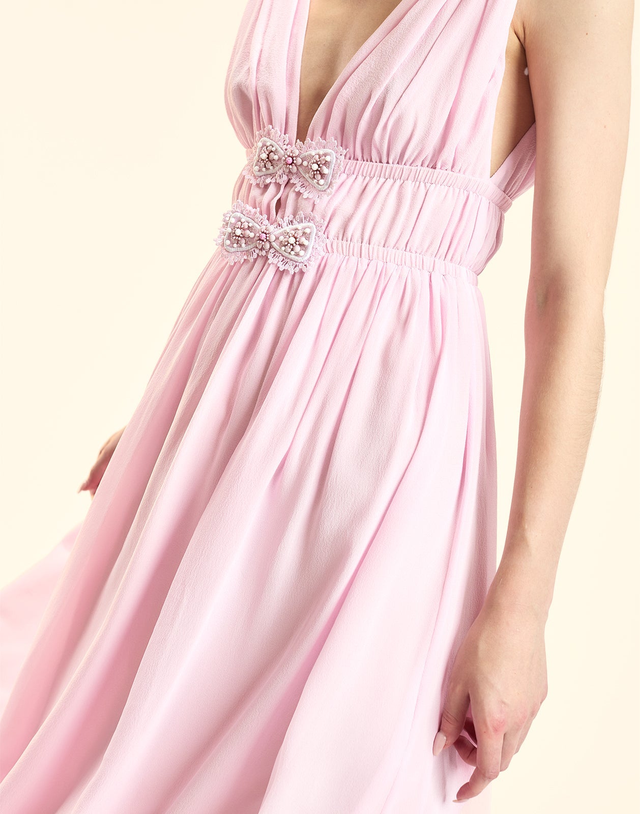 Cynthia Rowley Amelie Silk Midi Dress - Pink