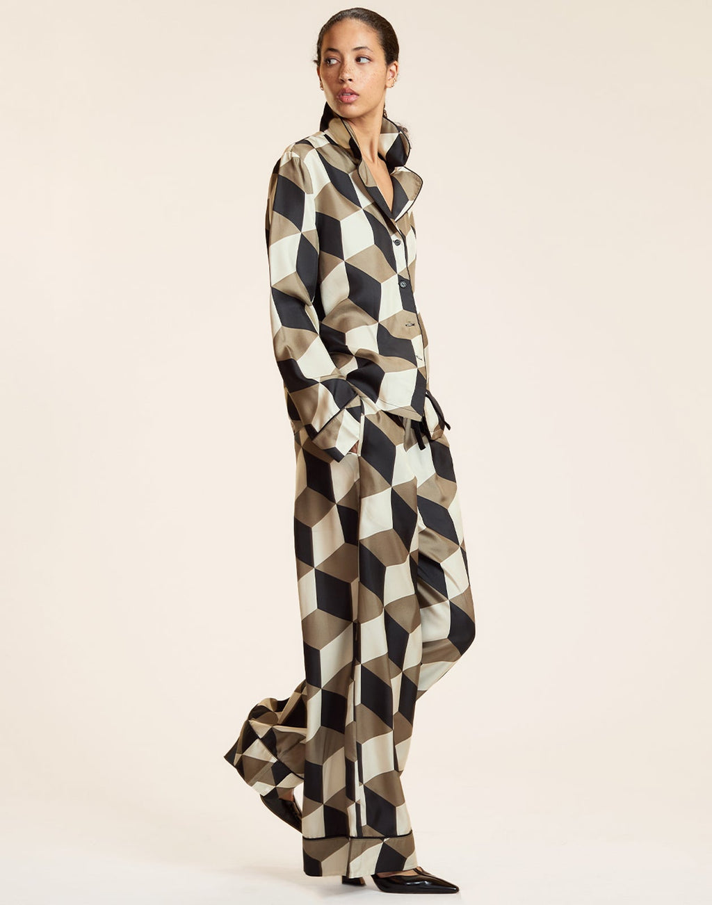 Cynthia Rowley Art Deco PJ Top