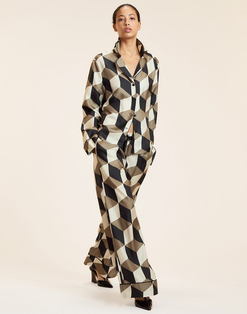 Cynthia Rowley Art Deco PJ Top