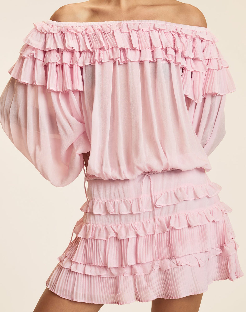 Cynthia Rowley Bella Ruffle Blouse - Pink