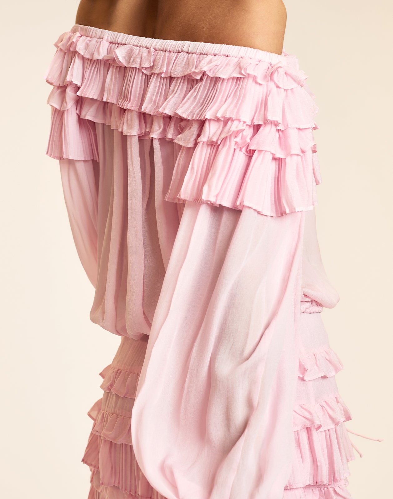 Cynthia Rowley Bella Ruffle Blouse - Pink