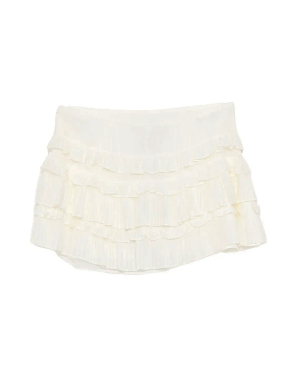 Cynthia Rowley Bella Ruffle Mini Skort - Off White
