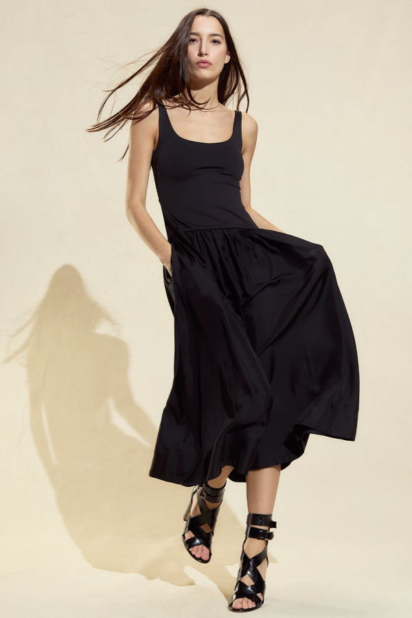 Cynthia Rowley Eloise Drop Waist Dress - Black