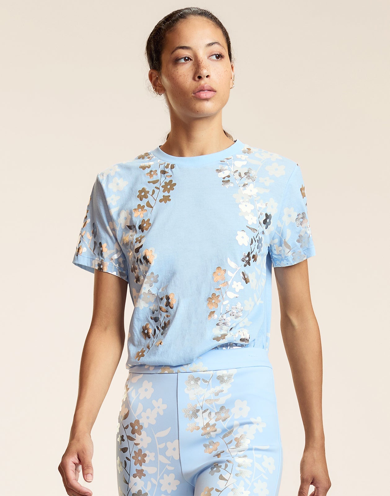 Cynthia Rowley Foil Printed Tee - Blusil