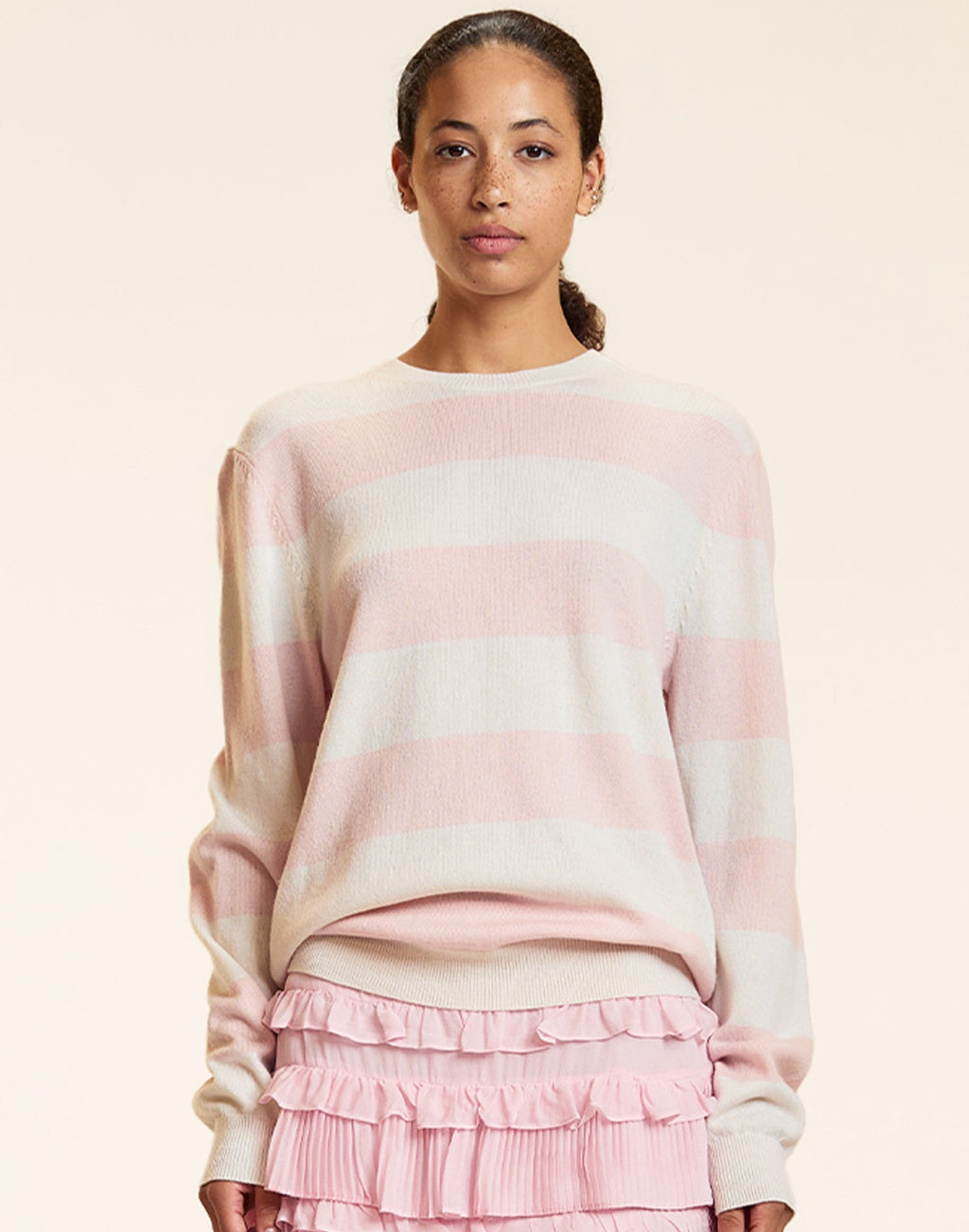 Cynthia Rowley Lucky Stripes Cashmere Sweater