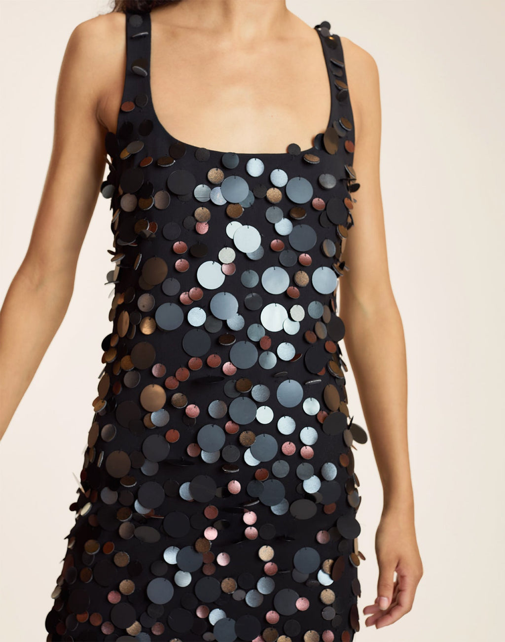 Cynthia Rowley Paola Paillette Dress - Black