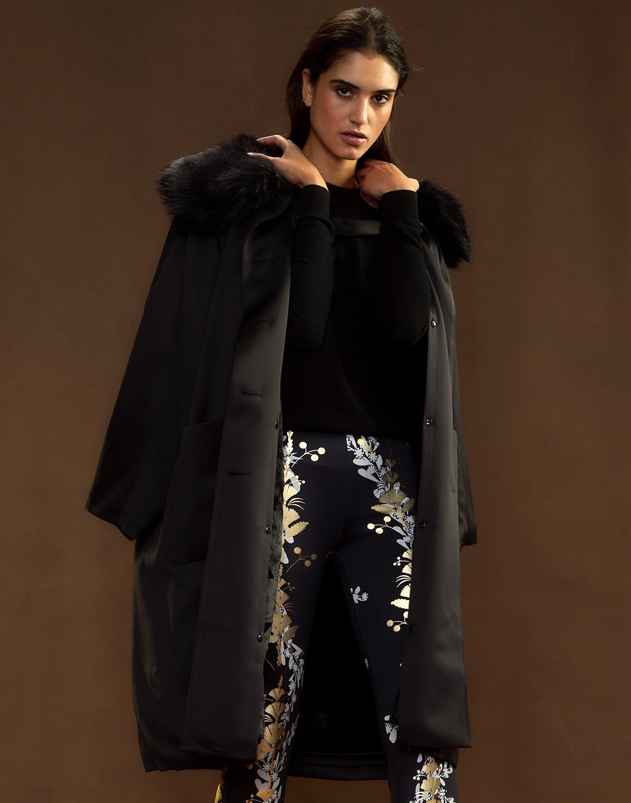 Cynthia Rowley Polished Coat - Black