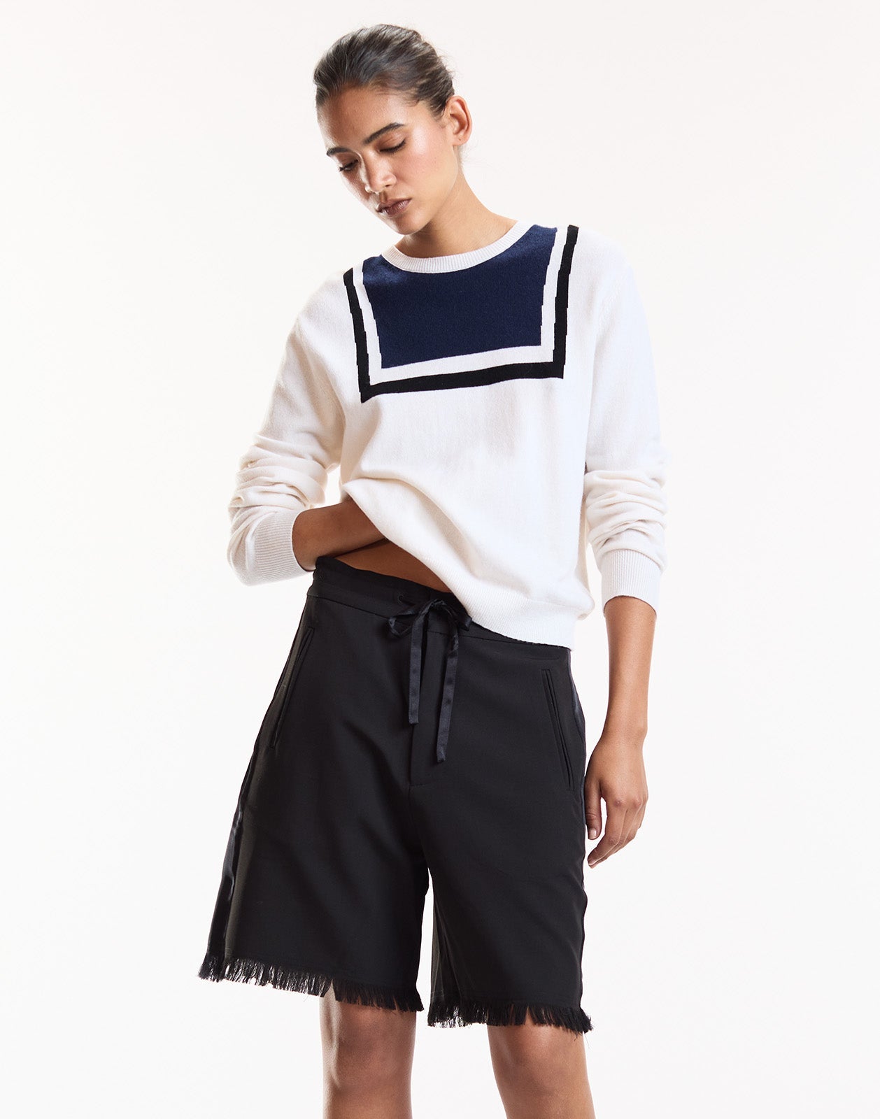Cynthia Rowley Tux Short - Black