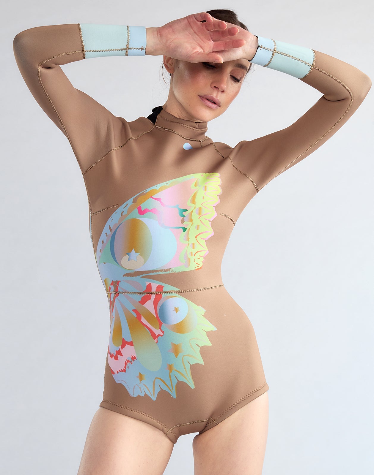 Cynthia Rowley Wetsuit - Camel/Butterfly