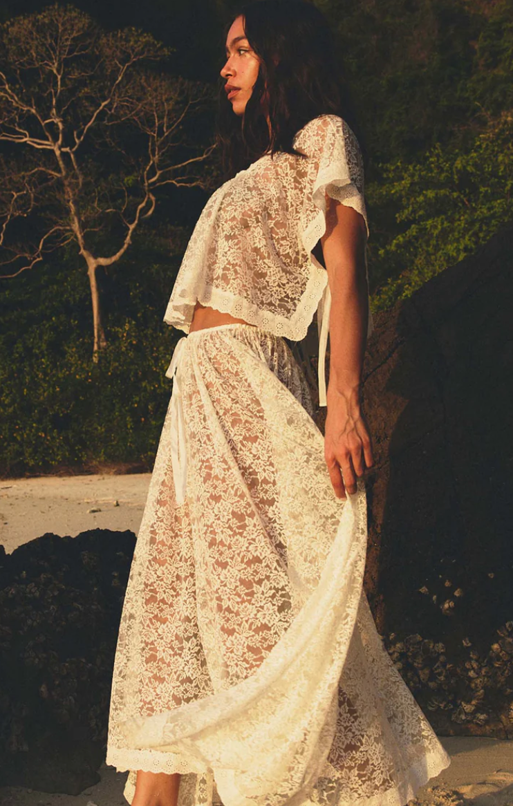 DÔEN Zinnia Skirt - Salt
