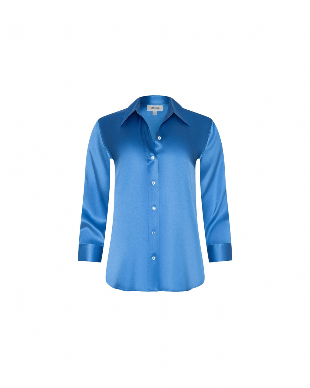 L'agence Dani 3/4 Sleeve Blouse - Regatta Blue