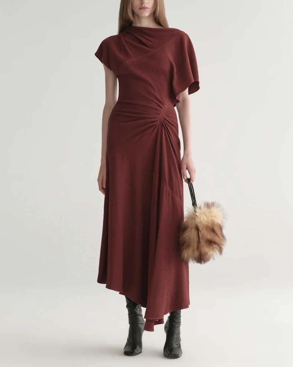 A.L.C. Dena Dress - Black Cherry