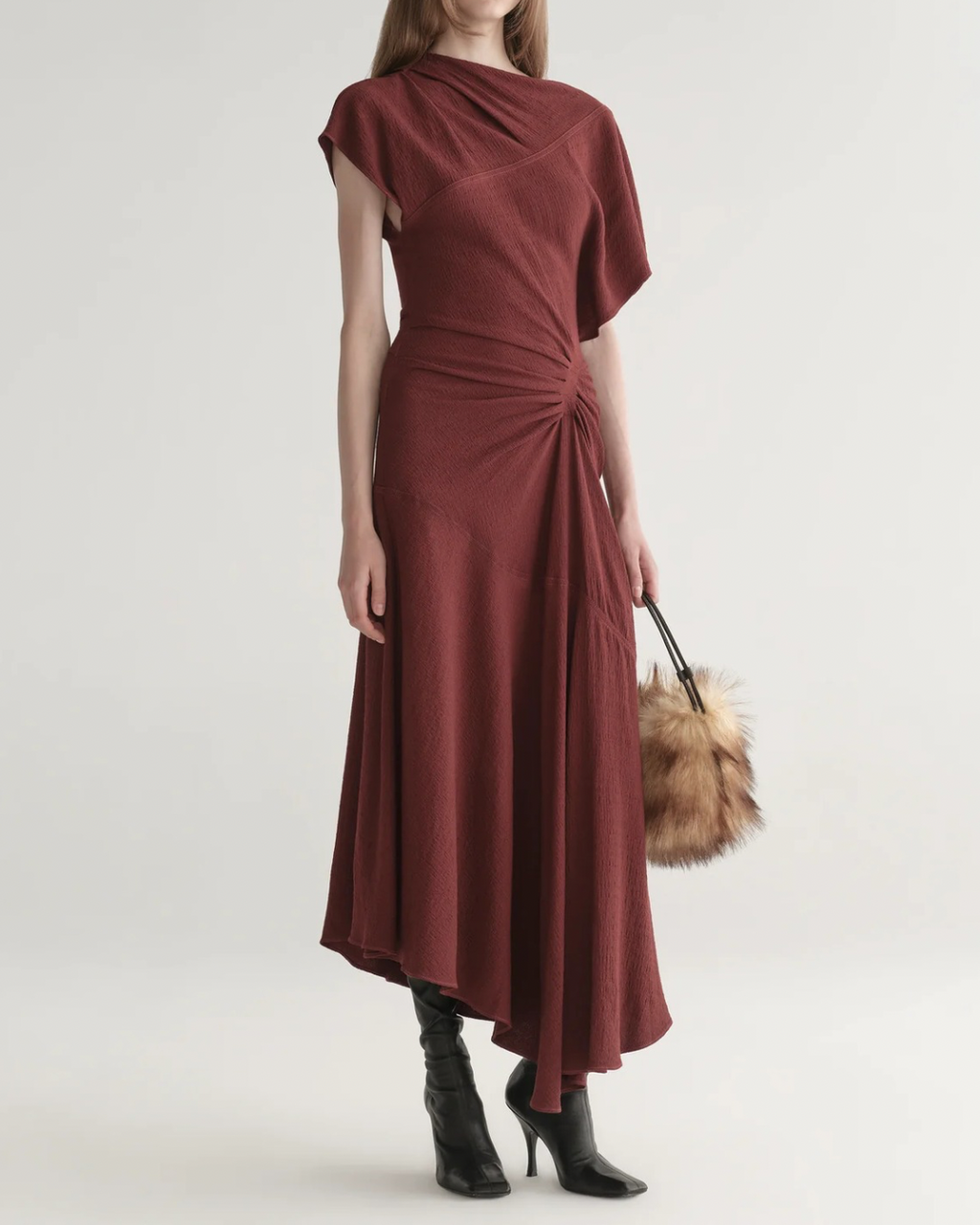 A.L.C. Dena Dress - Black Cherry