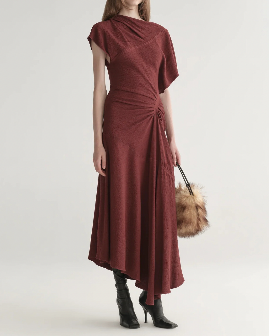 A.L.C. Dena Dress - Black Cherry