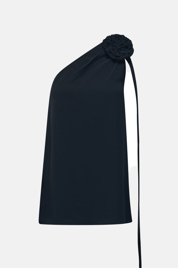 Maet Derfla Crepe Blouse - Black