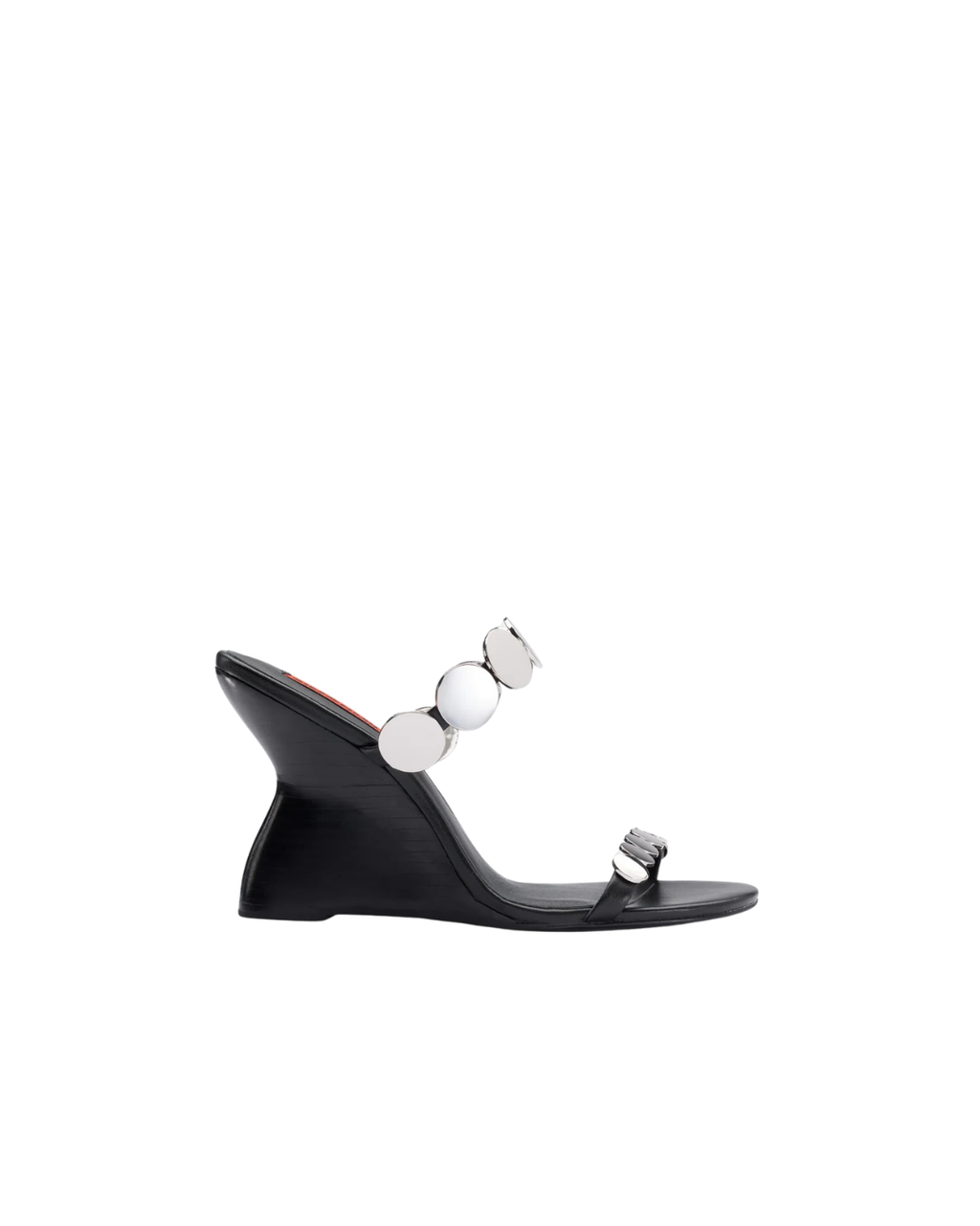 Simon Miller Disco Wedge Sandals - Black/Silver