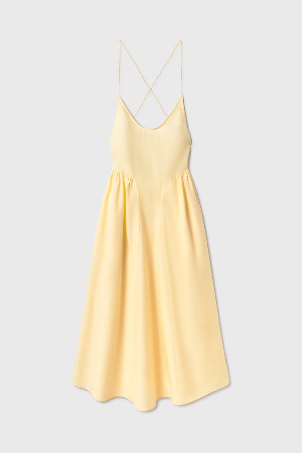 Silk Laundry Dive Dress - Margarita