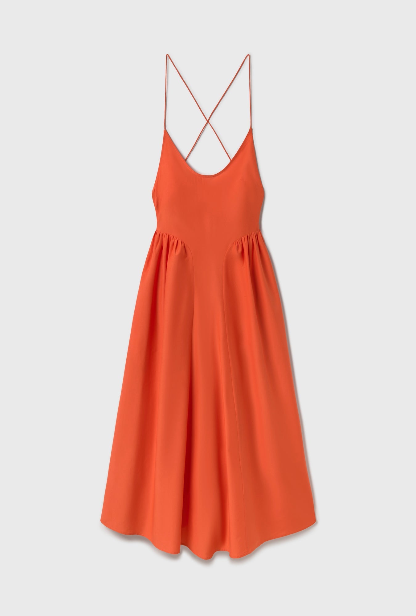 Silk Laundry Dive Dress - Snapper