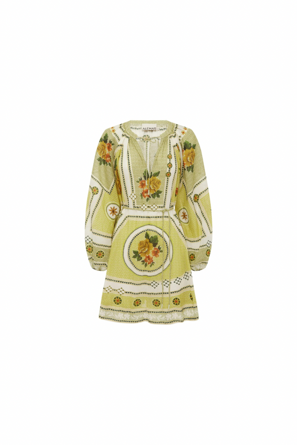 ALÉMAIS Dixie Mini Dress - Citrus