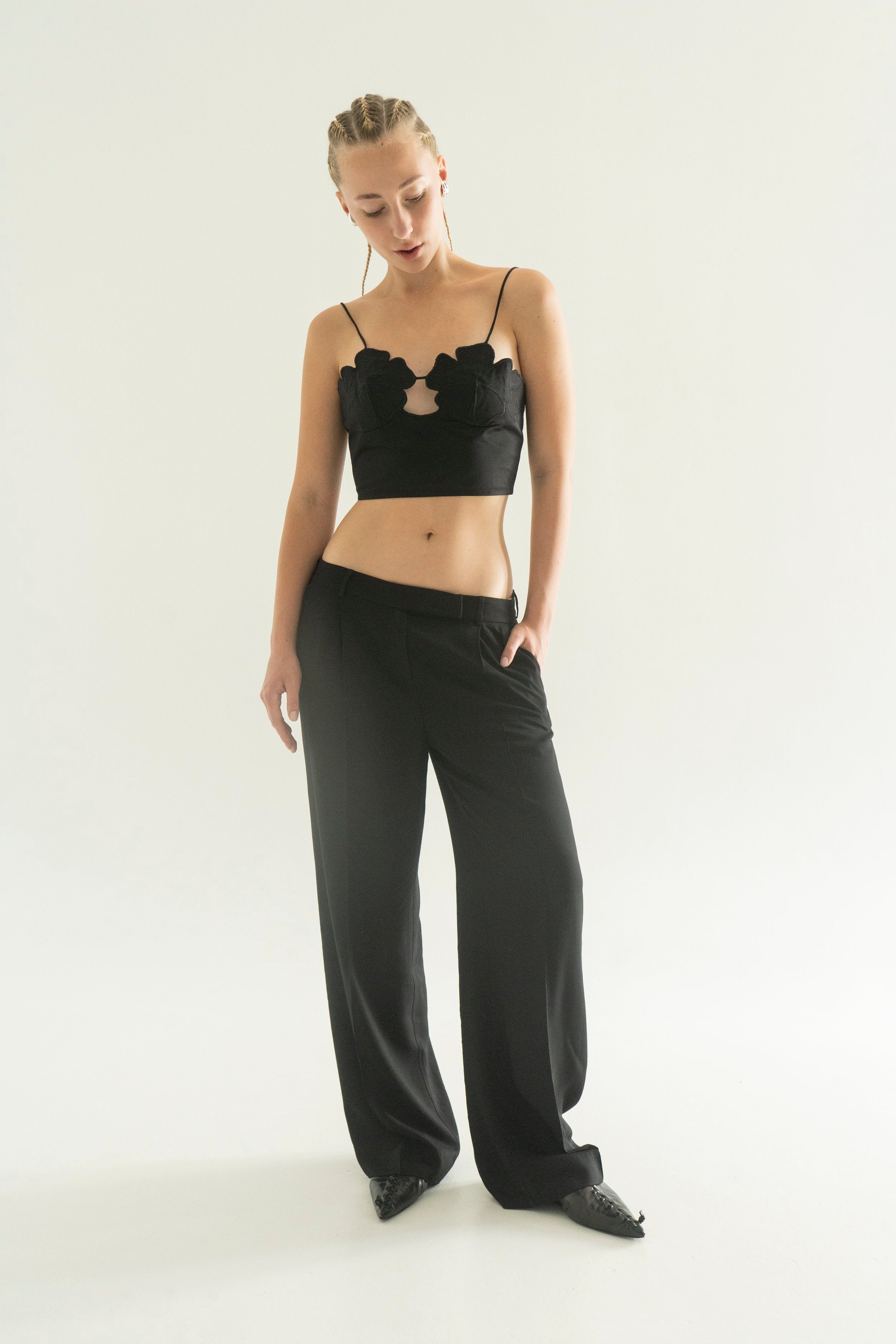 K M by L A N G E Dniester Viscose Corset - Black