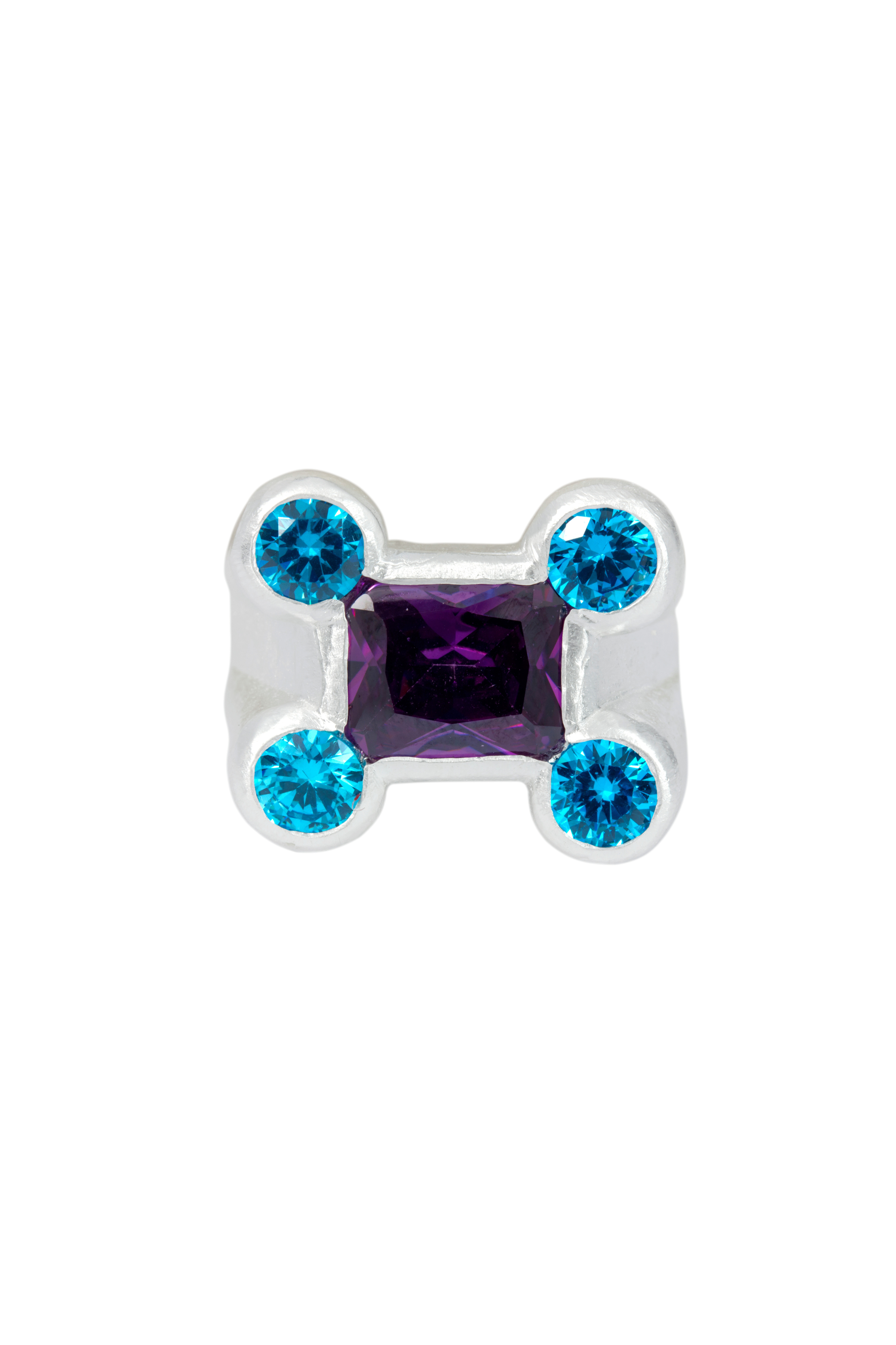 SUNDAY STEPHENS Double Date Ring - Purple/Silver
