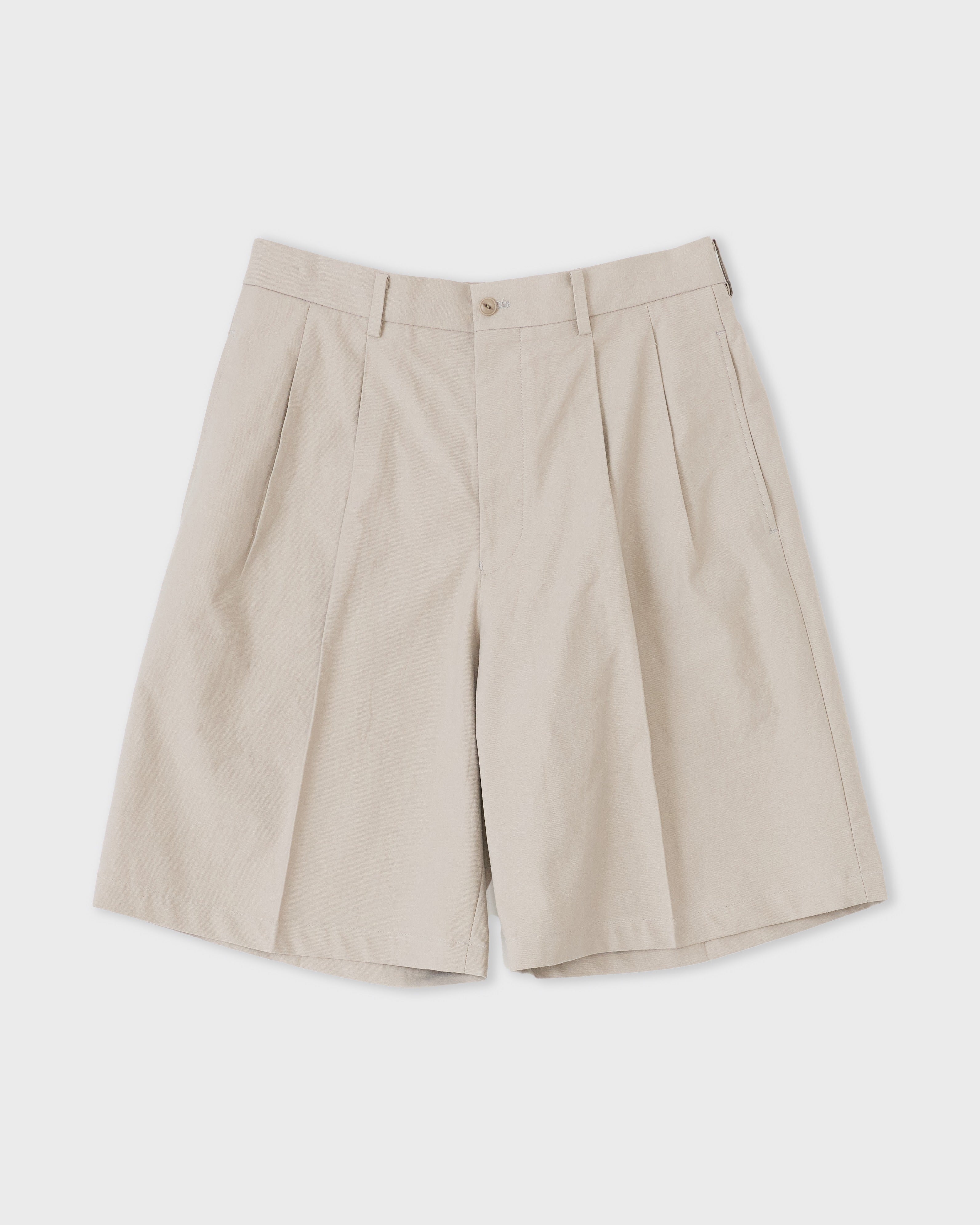 Yoko Sakamoto Double Pleated Shorts