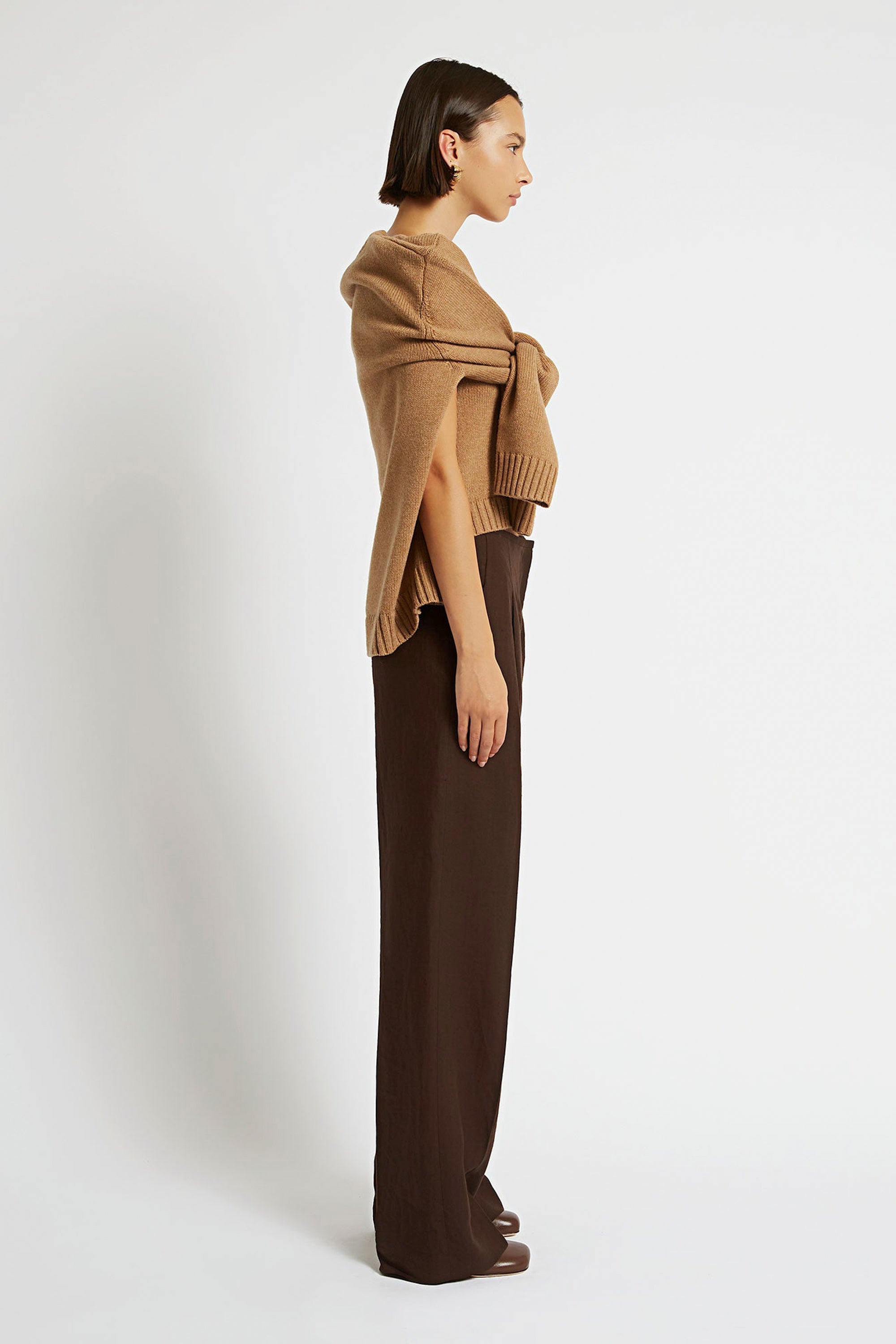 Christopher Esber DUAL TANK SWEATER - TAN