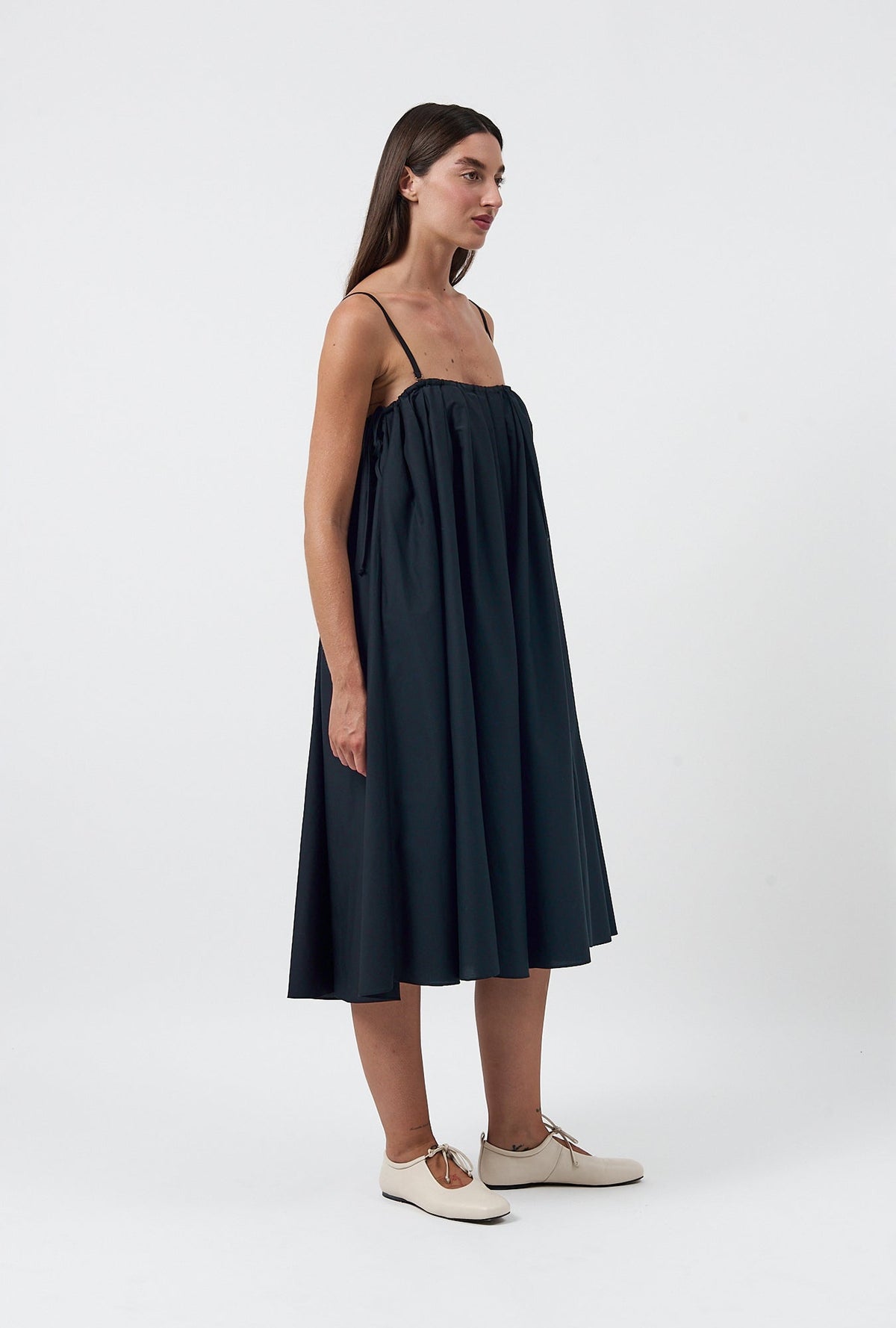 Silk Laundry Daisy Skirt - Black