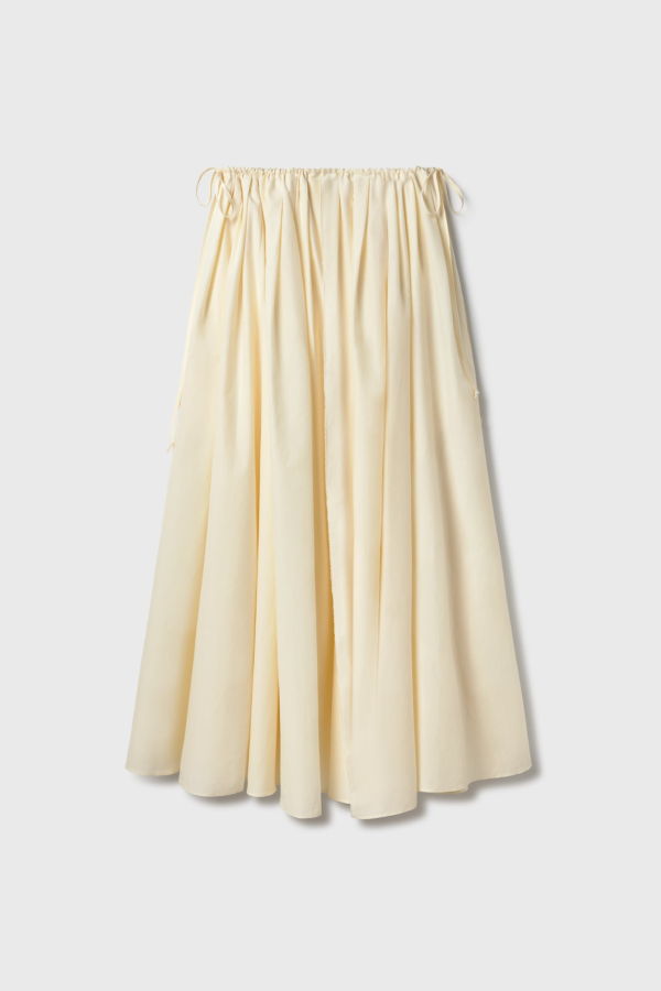 Silk Laundry Daisy Skirt - Off-White