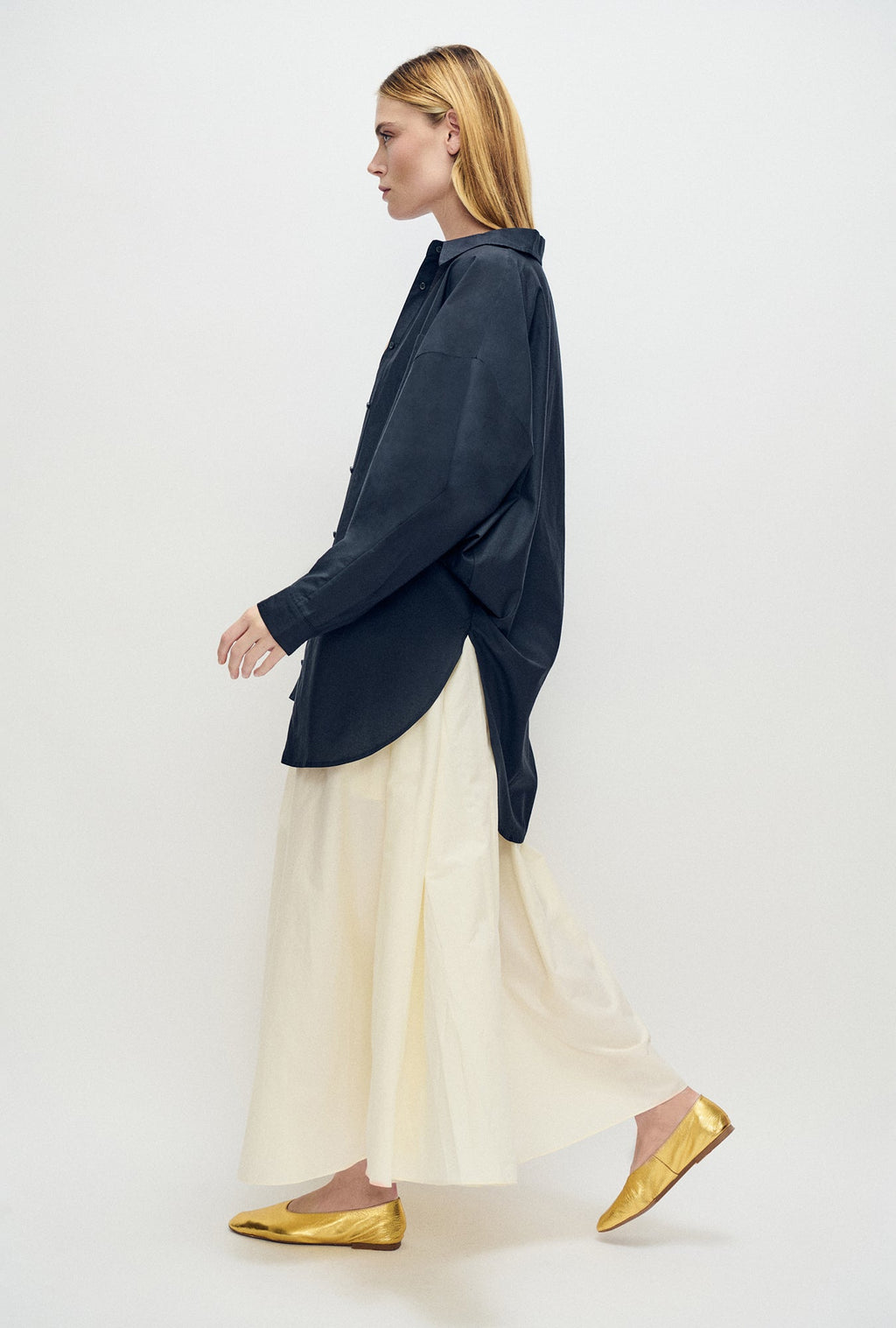 Silk Laundry Daisy Skirt - Off-White