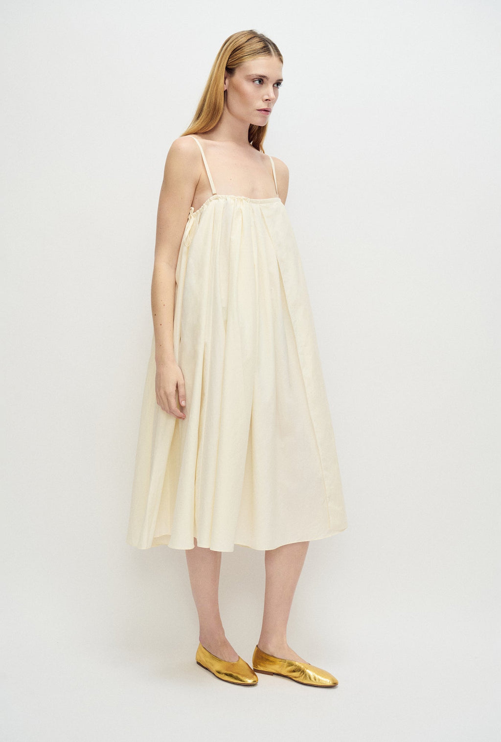 Silk Laundry Daisy Skirt - Off-White