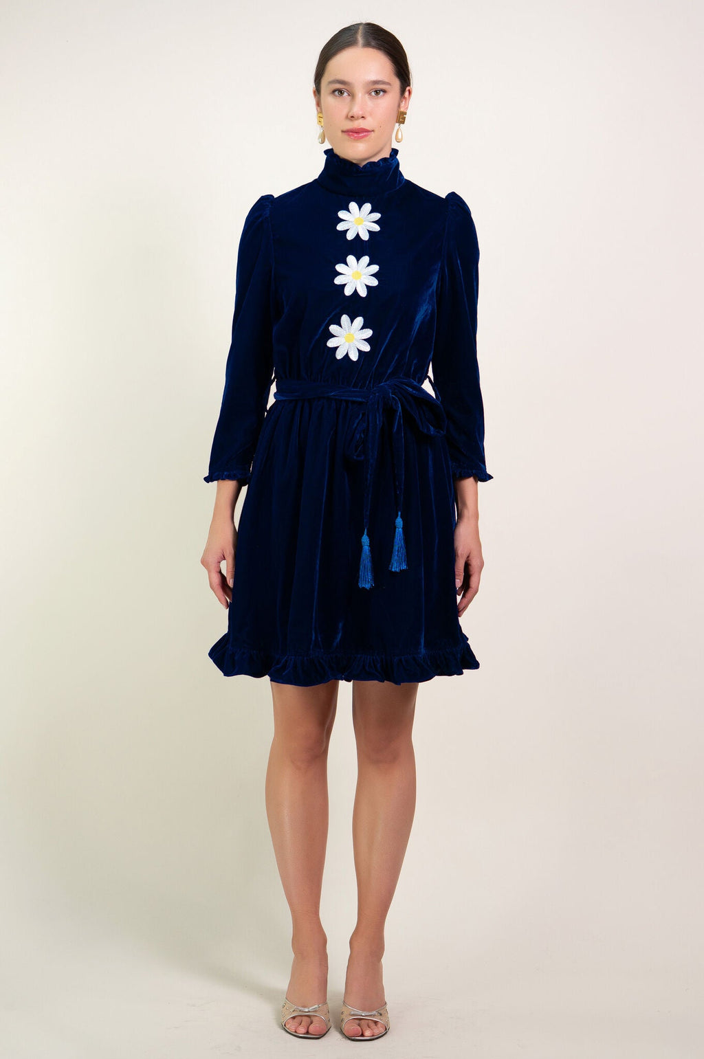Kristinit Daisy Velvet Dress