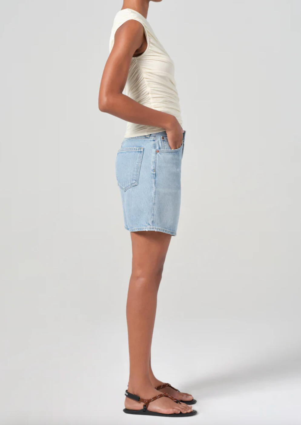 AGOLDE Dame Short