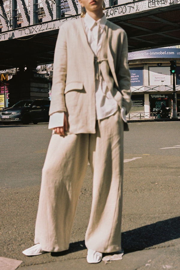 Datura Heavy Linen Sense Blazer - Piedra 