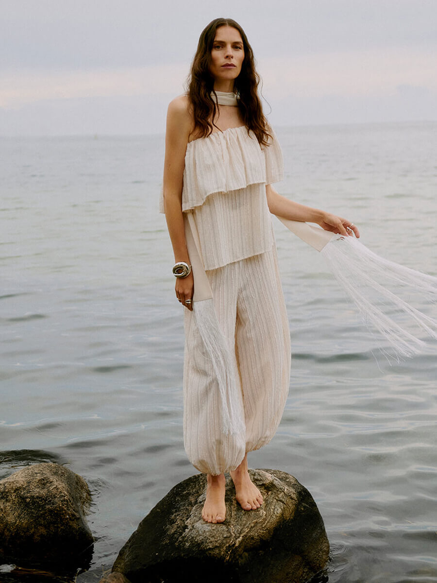 Day Birger et Mikkelsen Harsha Raw Stripes Trousers