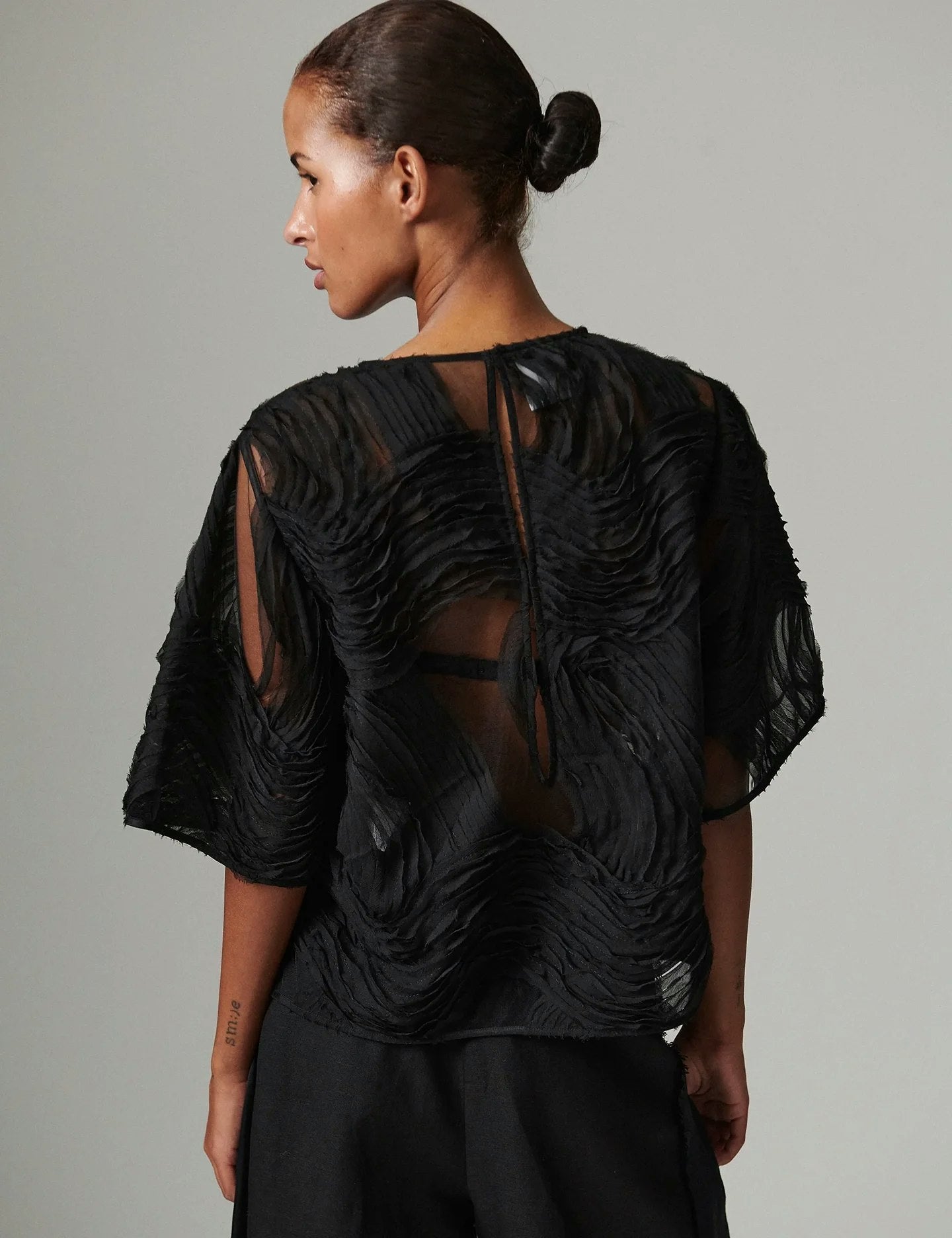 Day Birger et Mikkelsen Tatiana Crochet Lacy Top - Black