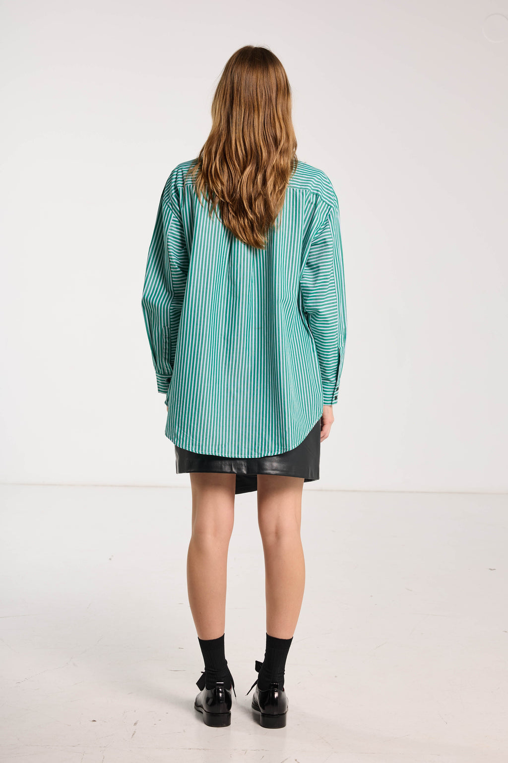 SALASAI Dear John Shirt - Green Stripe