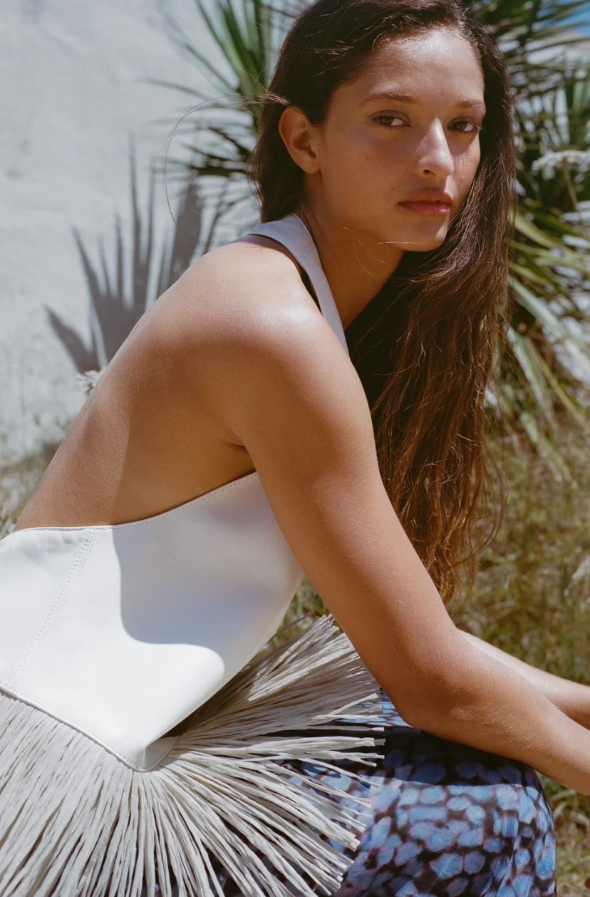 Holli Deia Leather Halter Top