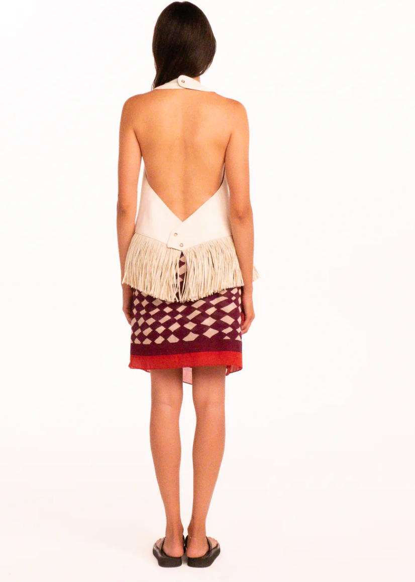 Holli Deia Leather Halter Top