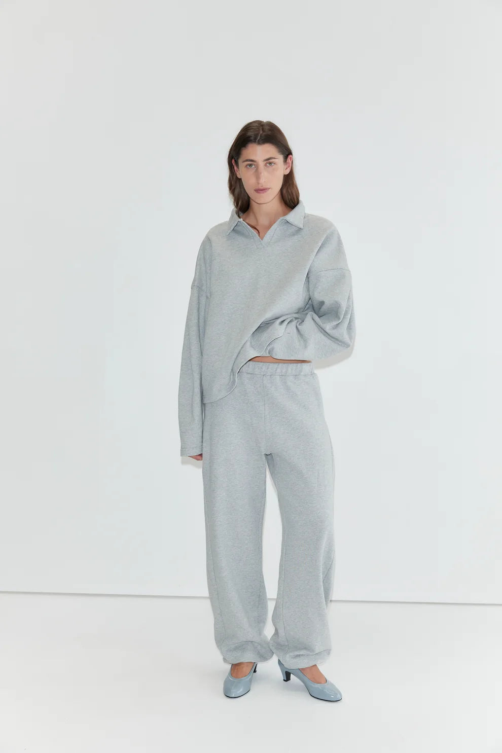 Deiji Studios Jersey Jumper Sweater - Grey Marle