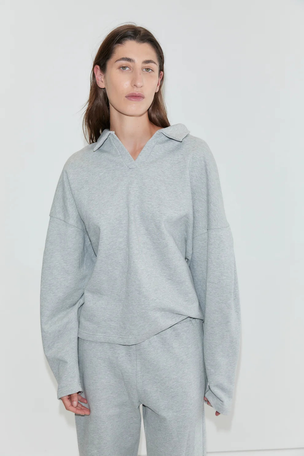 Deiji Studios Jersey Jumper Sweater - Grey Marle