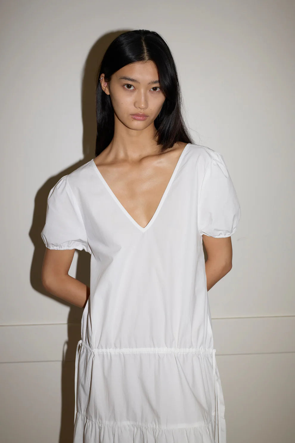 Deiji Studios Waistcord Dress - White