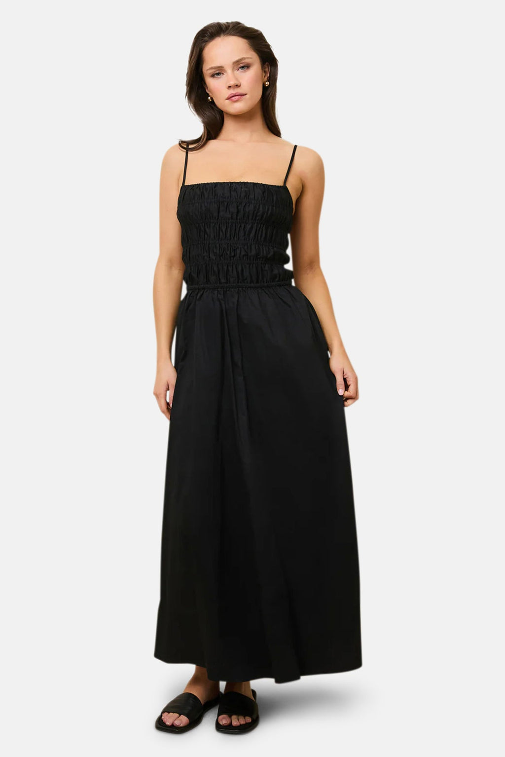 Solid and Striped Delta Midi Dress