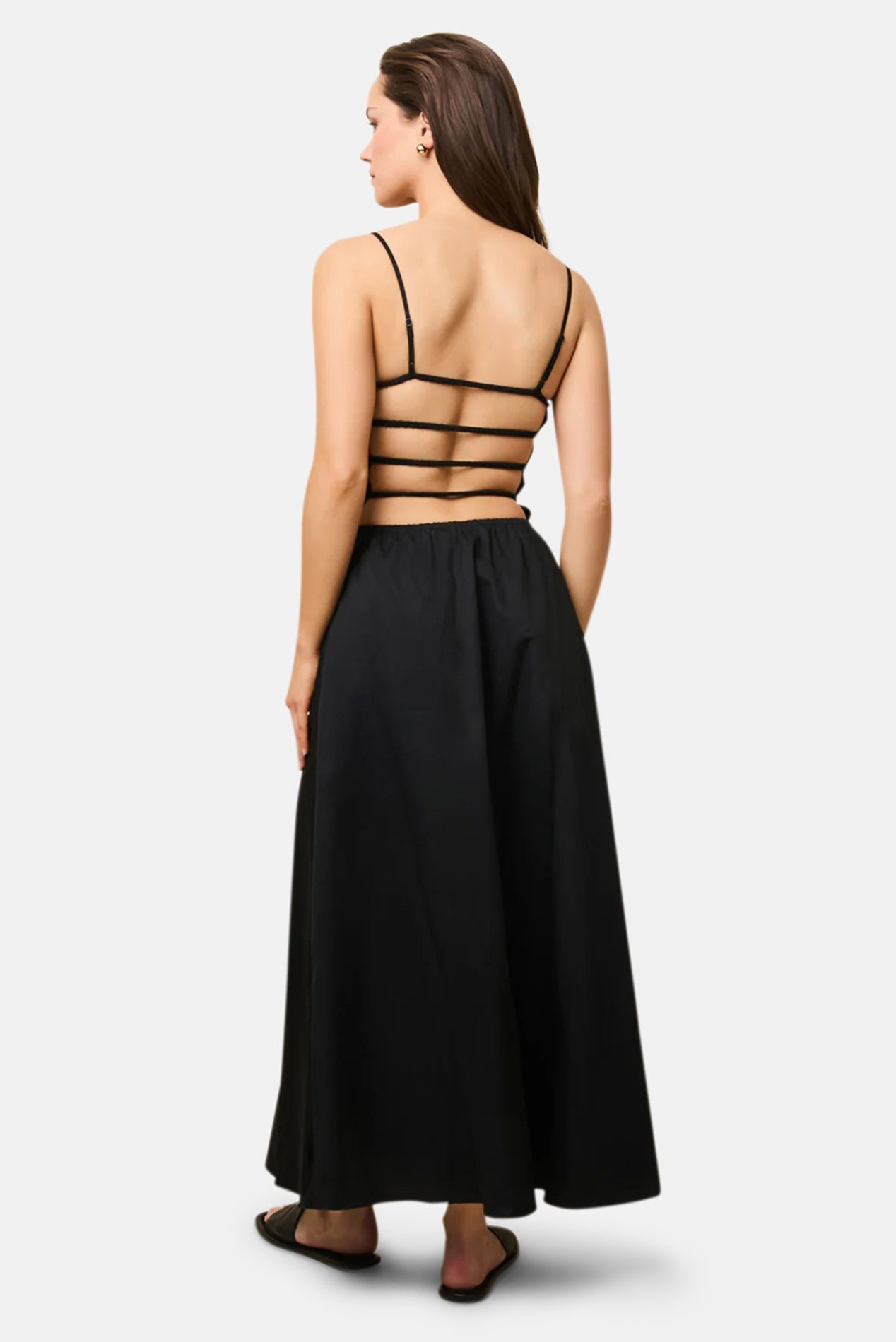 Solid and Striped Delta Midi Dress