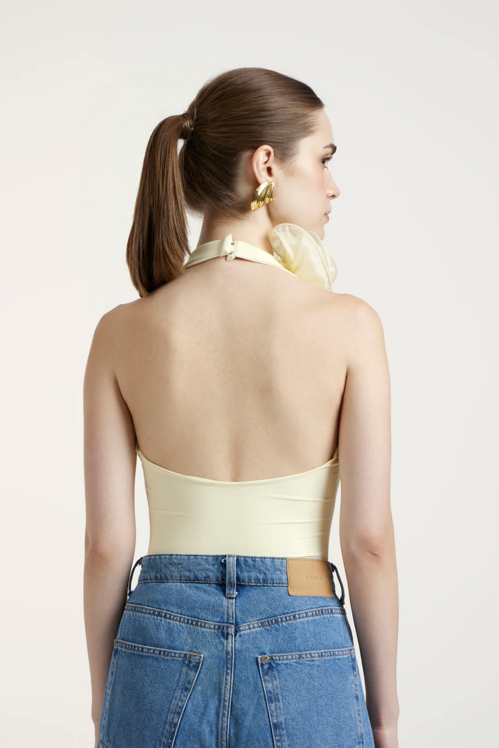 The NKC Store Deme Peony Top - Butter Yellow