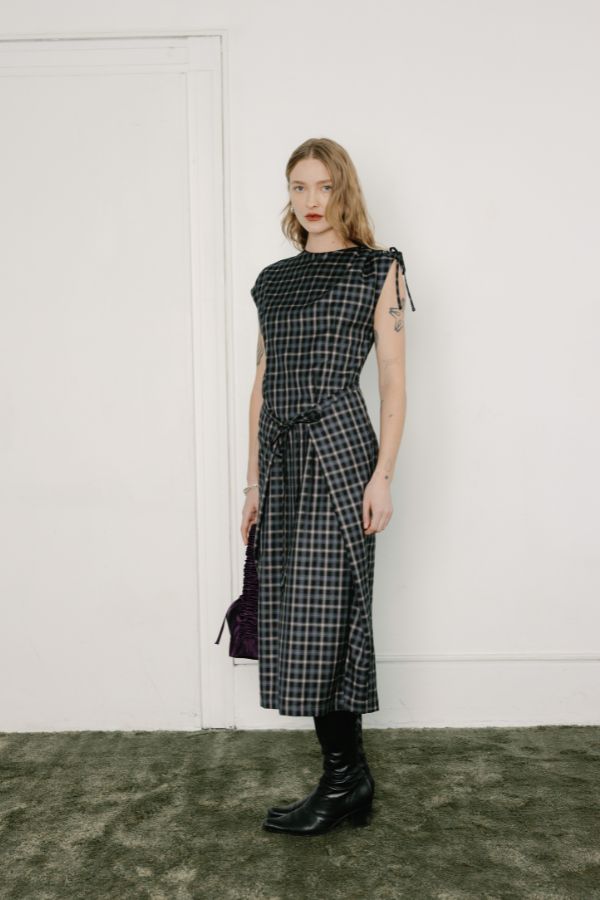 A Bronze Age Demi Dress - Chelsea Plaid